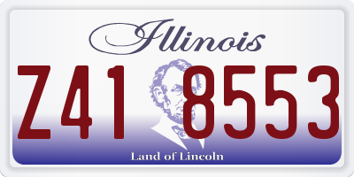 IL license plate Z418553