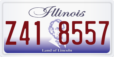 IL license plate Z418557