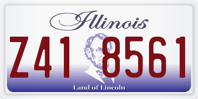IL license plate Z418561