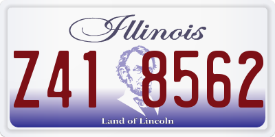 IL license plate Z418562