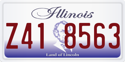 IL license plate Z418563