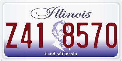 IL license plate Z418570