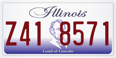 IL license plate Z418571