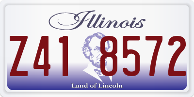 IL license plate Z418572