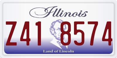 IL license plate Z418574