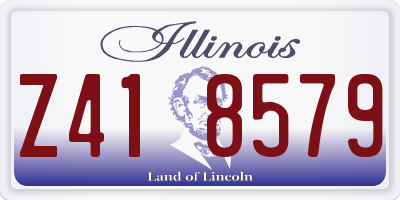 IL license plate Z418579