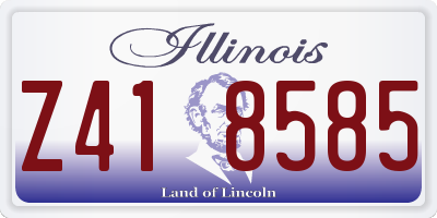 IL license plate Z418585