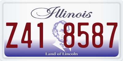 IL license plate Z418587