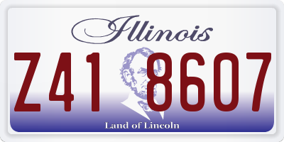 IL license plate Z418607