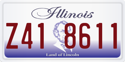 IL license plate Z418611