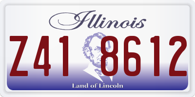 IL license plate Z418612