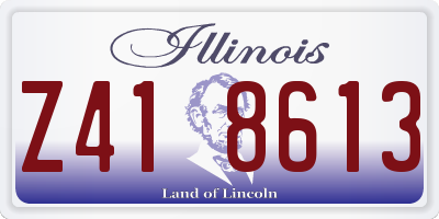 IL license plate Z418613