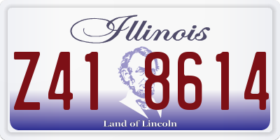 IL license plate Z418614