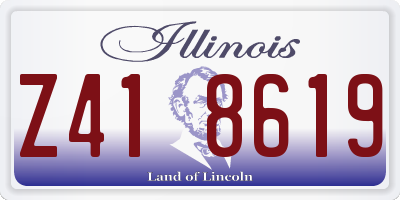 IL license plate Z418619