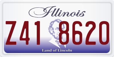 IL license plate Z418620
