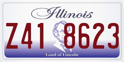 IL license plate Z418623