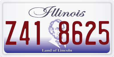 IL license plate Z418625