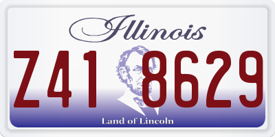 IL license plate Z418629