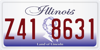 IL license plate Z418631