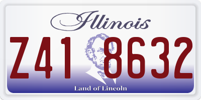 IL license plate Z418632