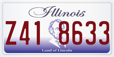 IL license plate Z418633