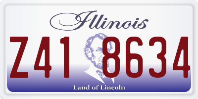 IL license plate Z418634