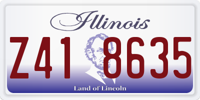 IL license plate Z418635