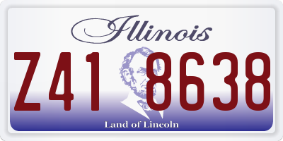 IL license plate Z418638