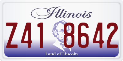 IL license plate Z418642