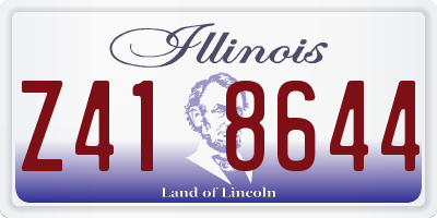 IL license plate Z418644