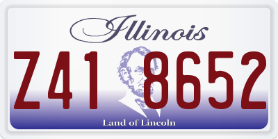 IL license plate Z418652