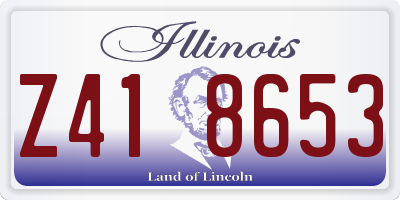 IL license plate Z418653