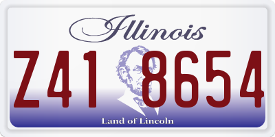 IL license plate Z418654