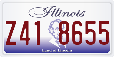 IL license plate Z418655