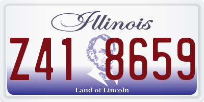 IL license plate Z418659