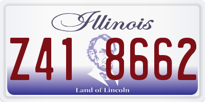 IL license plate Z418662