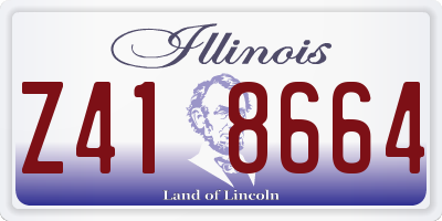 IL license plate Z418664