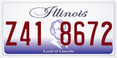 IL license plate Z418672