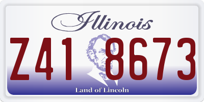 IL license plate Z418673