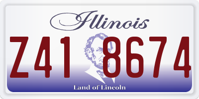 IL license plate Z418674