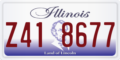 IL license plate Z418677