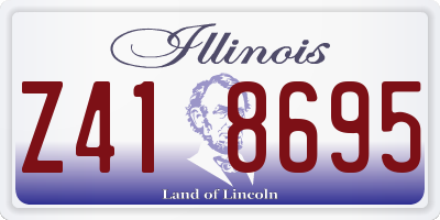 IL license plate Z418695