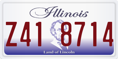 IL license plate Z418714