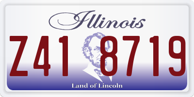 IL license plate Z418719