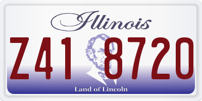 IL license plate Z418720