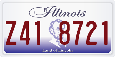 IL license plate Z418721