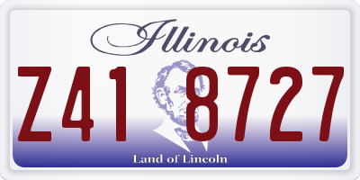 IL license plate Z418727