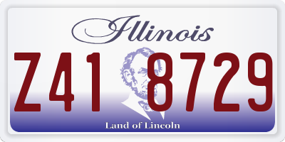 IL license plate Z418729