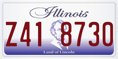 IL license plate Z418730