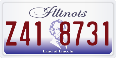 IL license plate Z418731